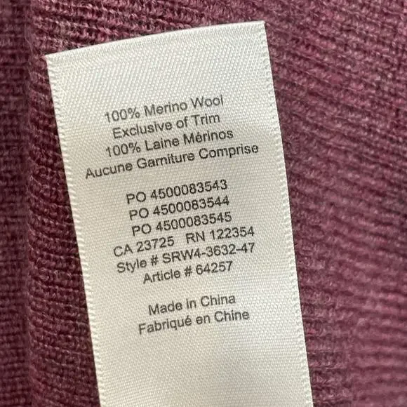 Wilfred Aritzia Sweater Womens XS Merino Wool Cropped Tie Cuff Bell Sleeve - Picture 6 of 9